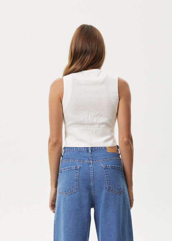 Afends Lilo - Button Up Top Natural