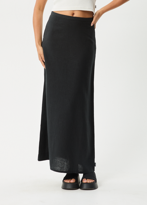 Afends Lilo - Maxi Skirt Black