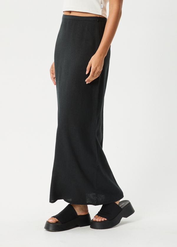 Afends Lilo - Maxi Skirt Black