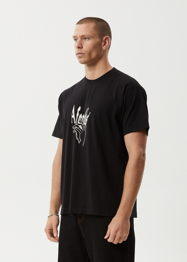 Afends Magic Happens - Heavyweight Boxy Tee Black
