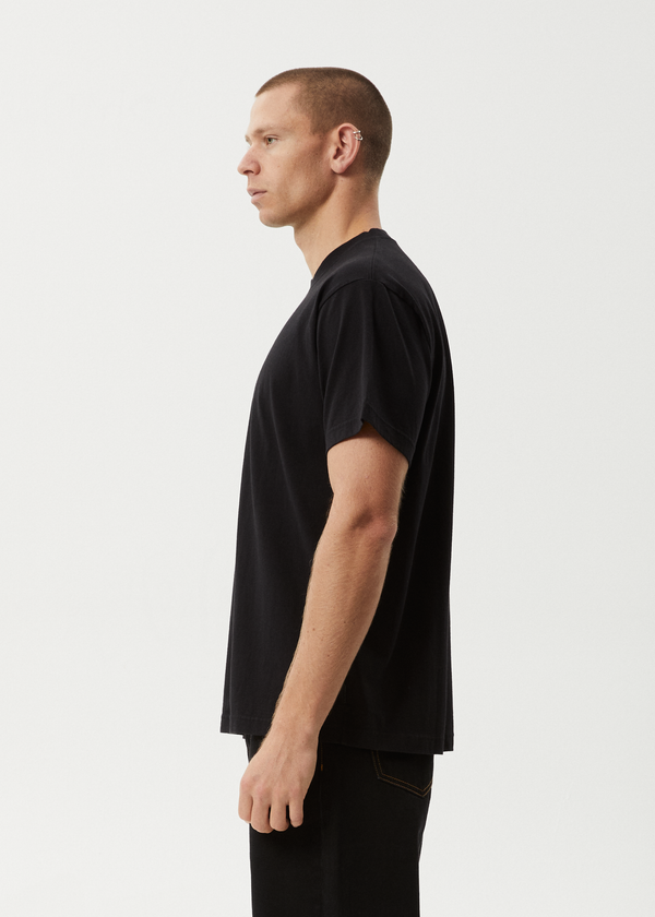 Afends Magic Happens - Heavyweight Boxy Tee Black