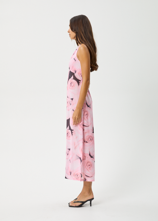 Afends Marinette - Sheer Maxi Dress Rose