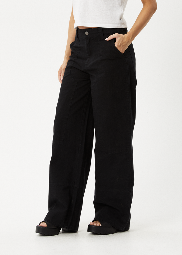 Afends Maverick - Canvas Pant Black