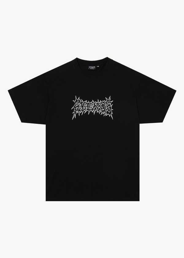 afends Mental - Boxy Tee Black