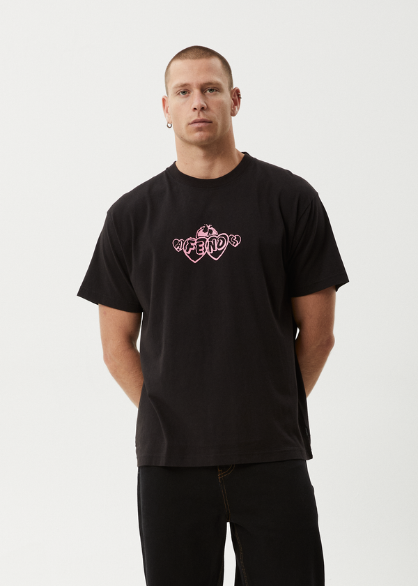 Afends Mind Blow - Boxy Tee Black