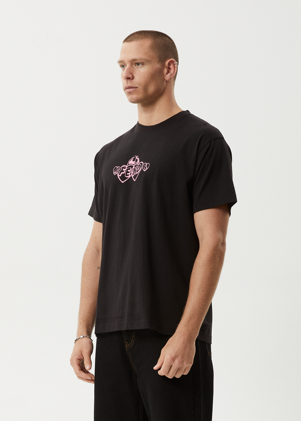 Afends Mind Blow - Boxy Tee Black