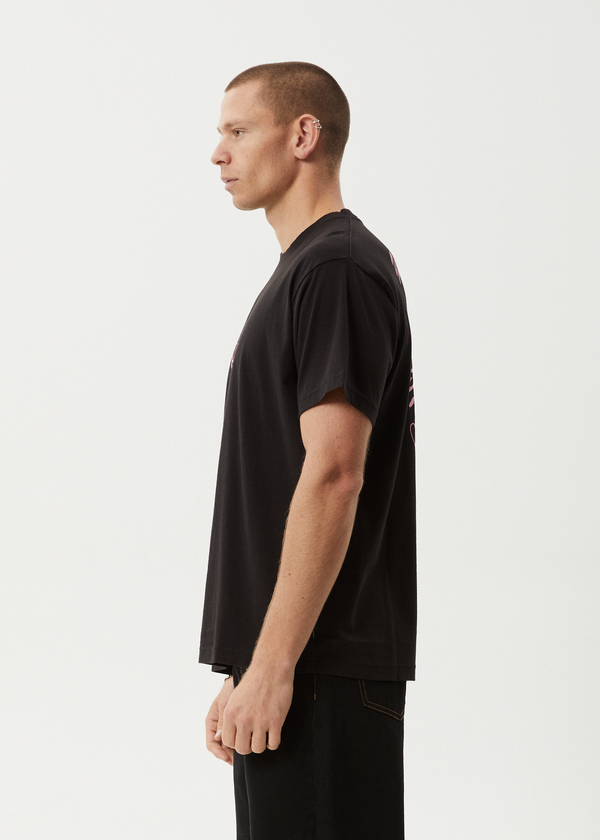 Afends Mind Blow - Boxy Tee Black