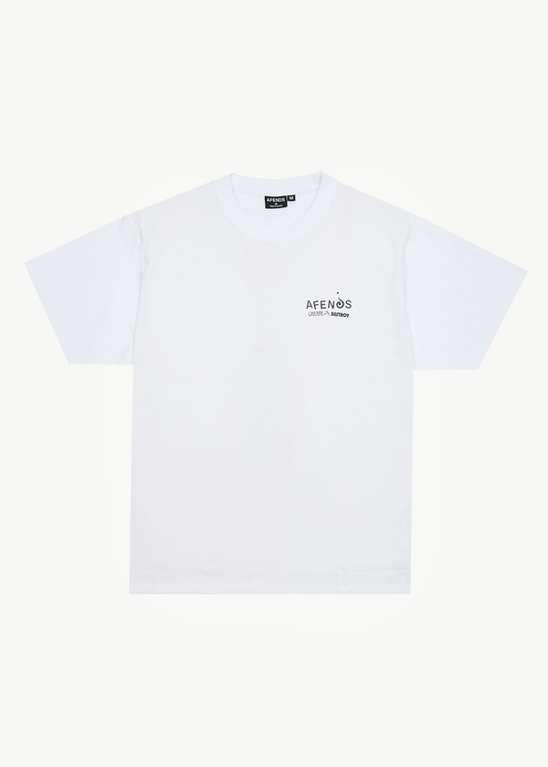 afends Mind Over - Heavyweight Boxy Tee White