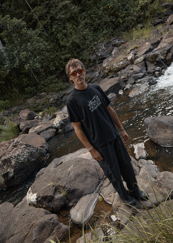 Afends Moments - Boxy Tee Black