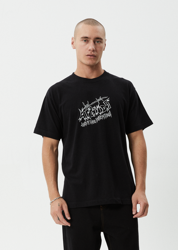 Afends Moments - Boxy Tee Black