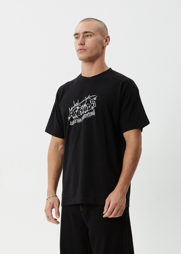 Afends Moments - Boxy Tee Black
