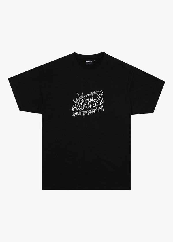 afends Moments - Boxy Tee Black