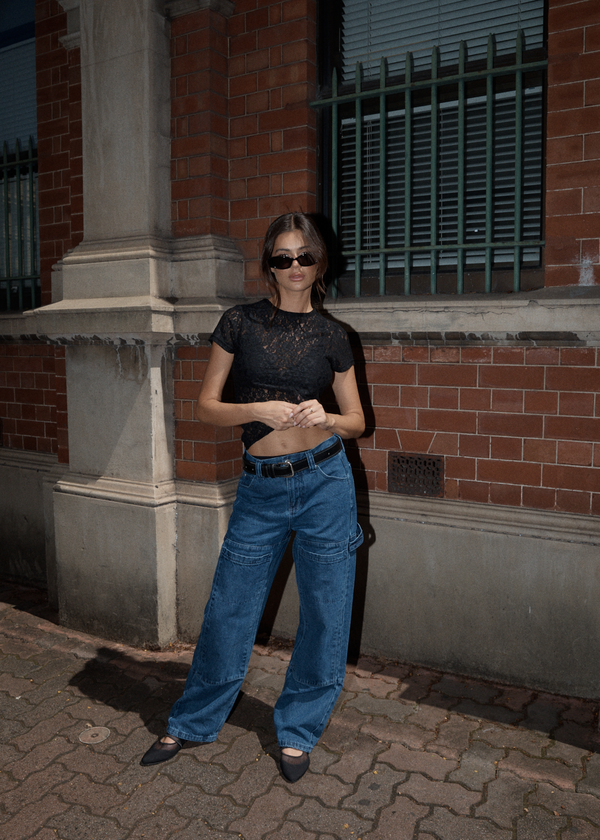 Afends Moss - Denim Workwear Jean Authentic Blue