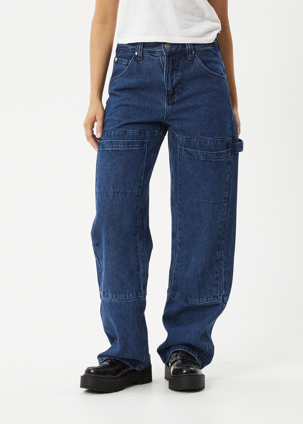 Afends Moss - Denim Workwear Jean Authentic Blue