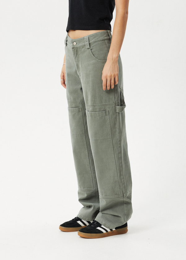 Afends Moss - Workwear Pant Olive