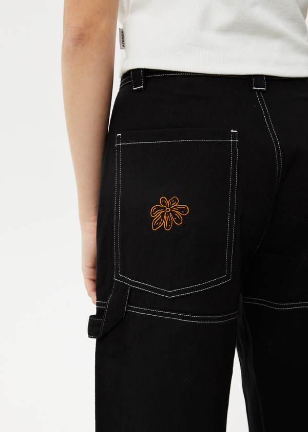 Afends Moss - Workwear Pant Washed Black