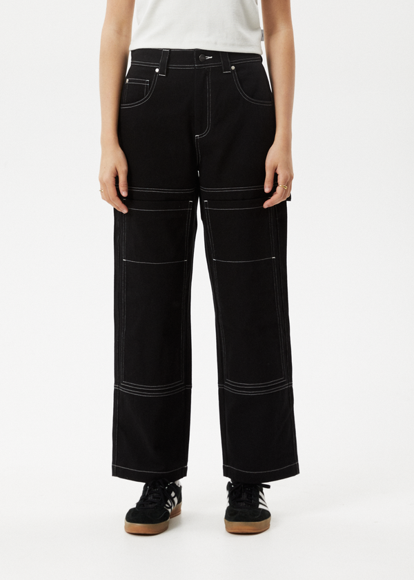 Afends Moss - Workwear Pant Washed Black