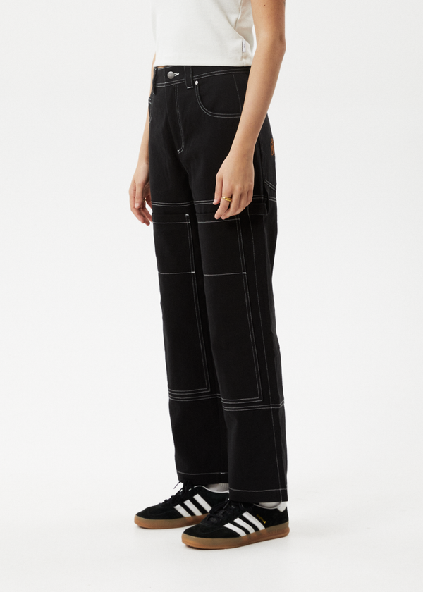 Afends Moss - Workwear Pant Washed Black
