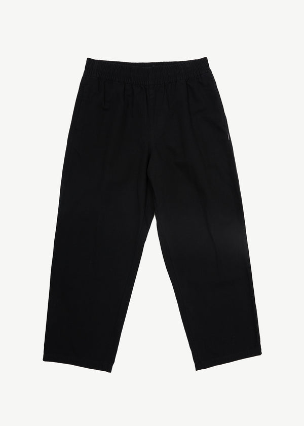 afends Ninety Eights - Elastic Waist Pant Black