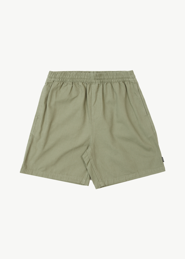 afends Ninety Eights - Oversized Short 20" Olive