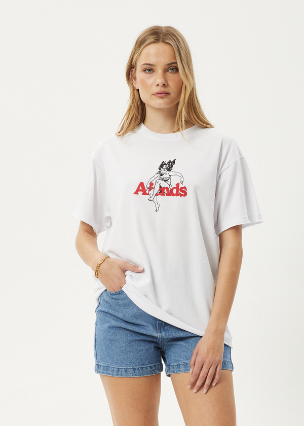 Afends No Fury - Oversized Tee White