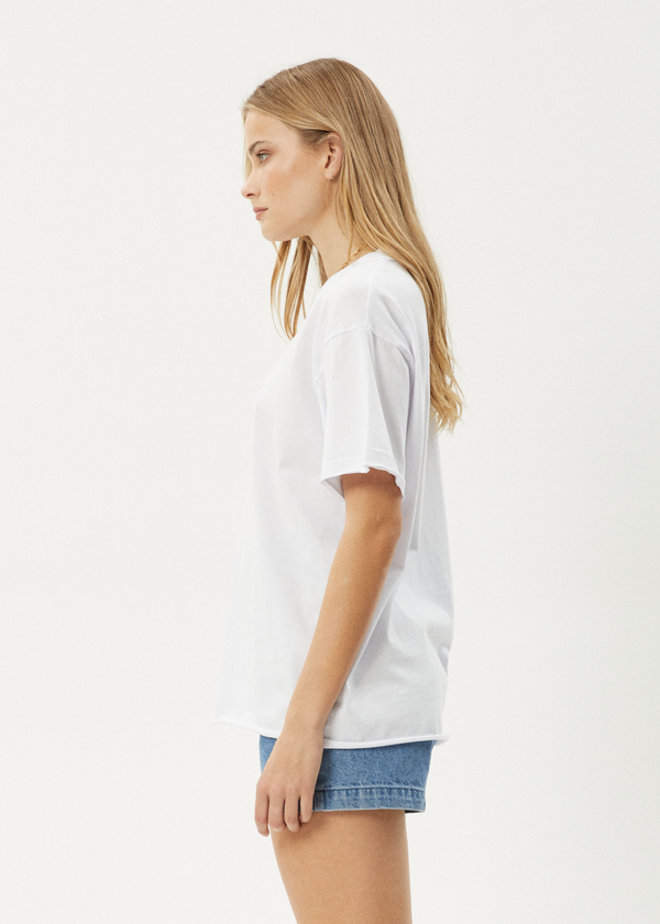 Afends No Fury - Oversized Tee White