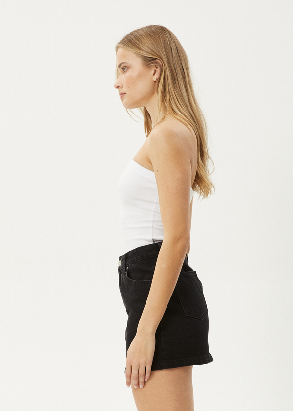 Afends No Fury - Rib Tube Top White