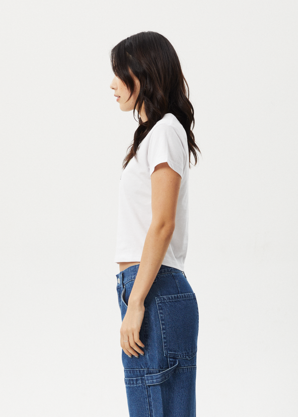 Afends Omw - Baby Tee White