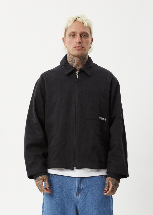 Afends Oracle - Workwear Jacket Black