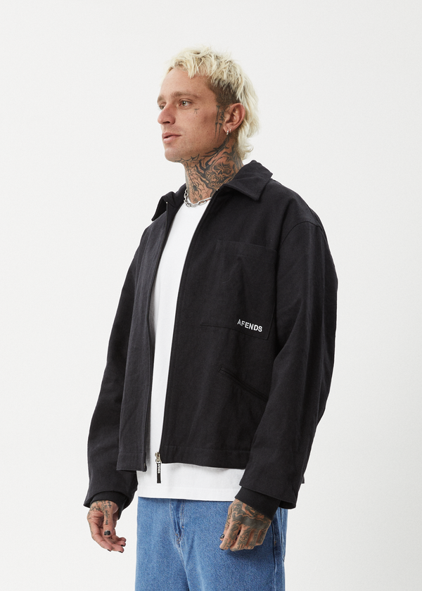 Afends Oracle - Workwear Jacket Black