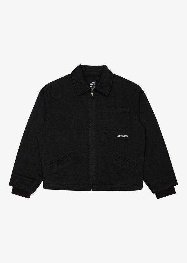 afends Oracle - Workwear Jacket Black