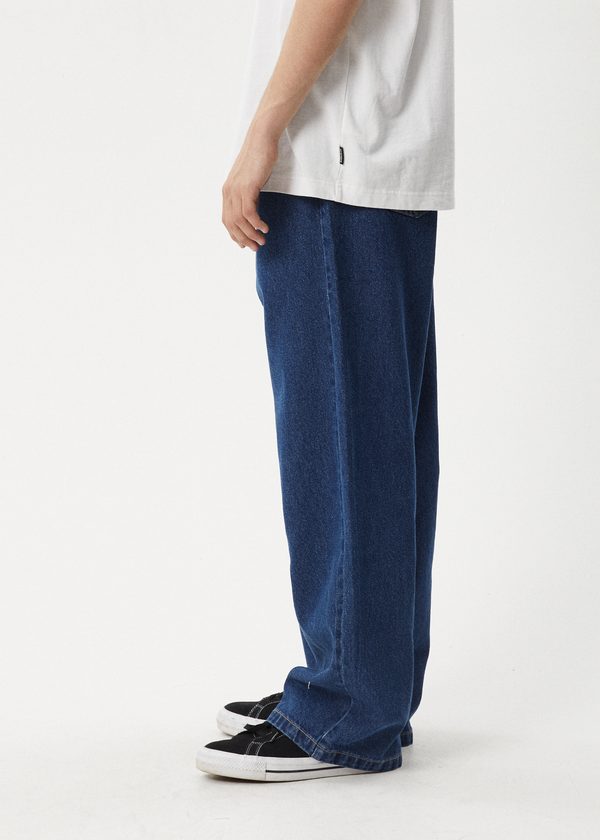 Afends Pablo - Denim Baggy Jean Authentic Blue