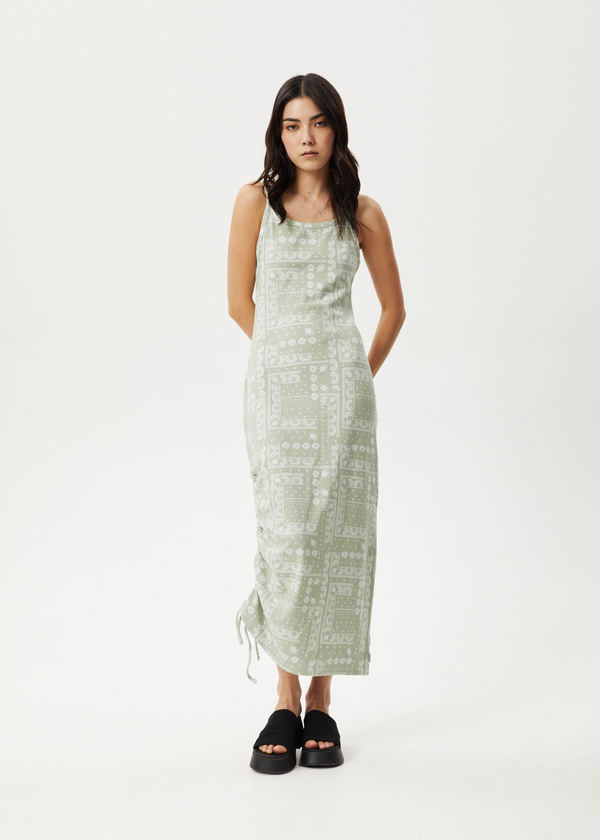 afends Paisley Muse - Maxi Dress Eucalyptus