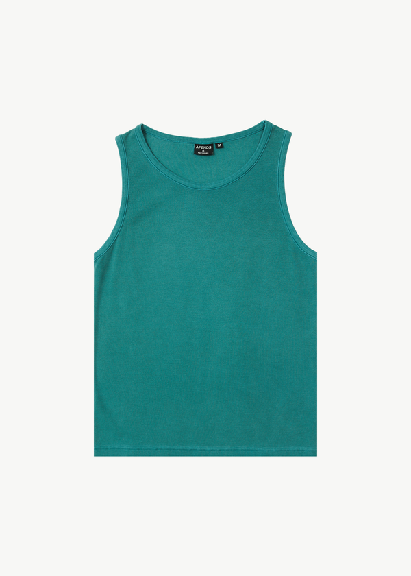 afends Paramount - Rib Singlet Washed Pine