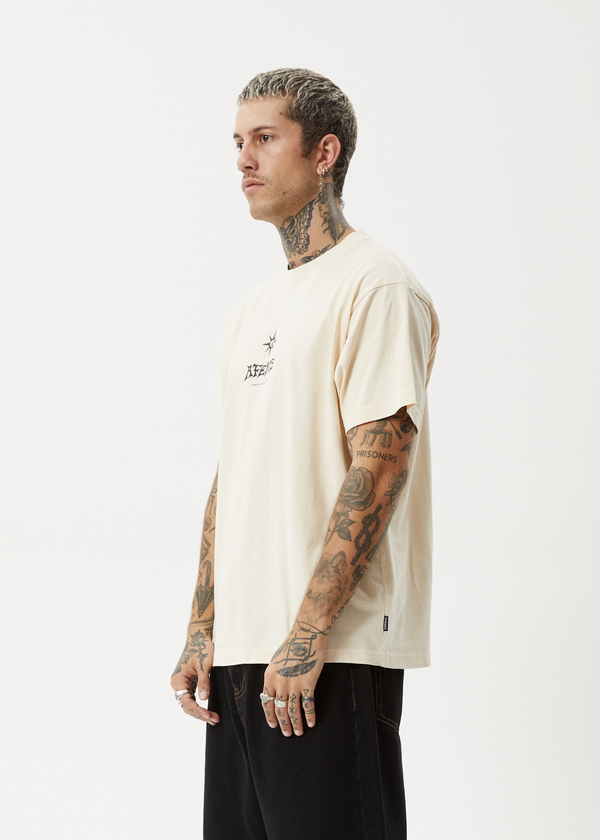 Afends Peace Out - Boxy Tee Sand
