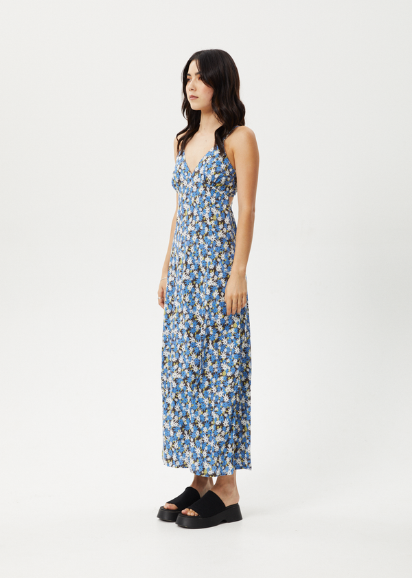Afends Petal - Maxi Dress Lake Floral