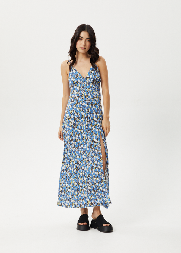 afends Petal - Maxi Dress Lake Floral