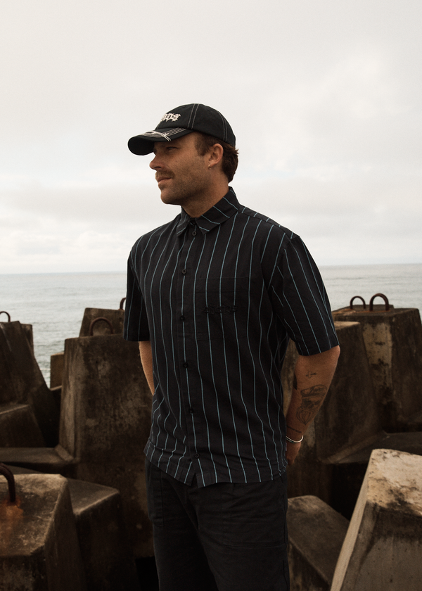 Afends Pin Head - Short Sleeve Shirt Black