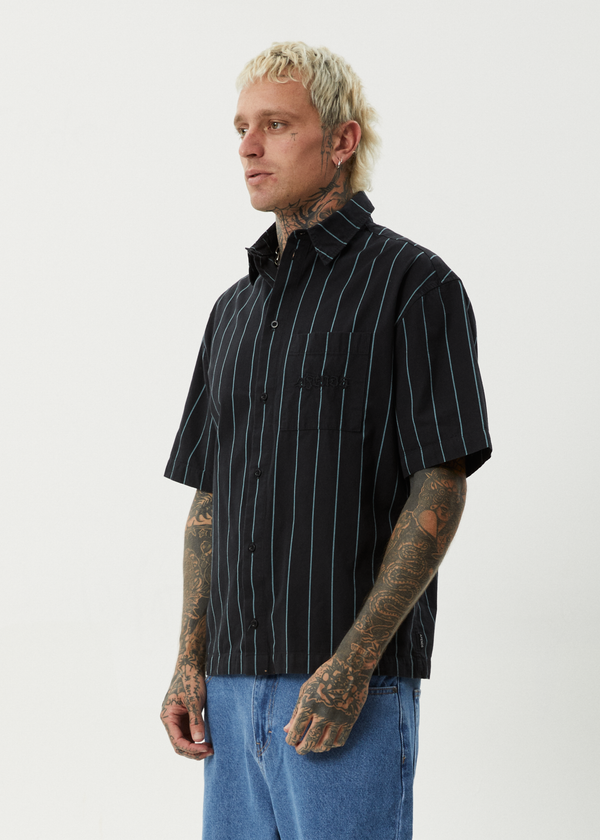Afends Pin Head - Short Sleeve Shirt Black