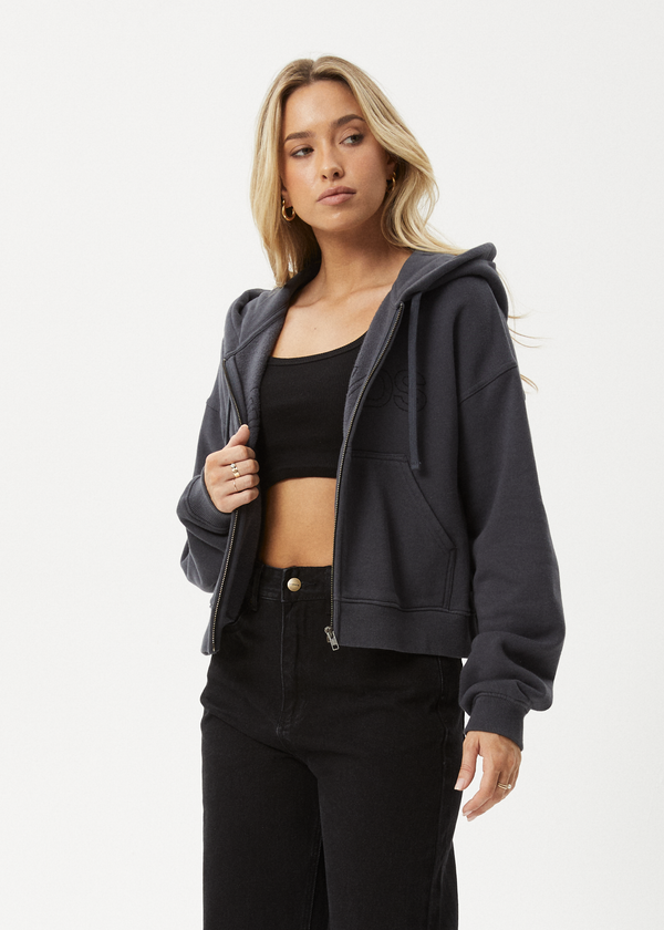 Afends Portland - Zip Stone Black