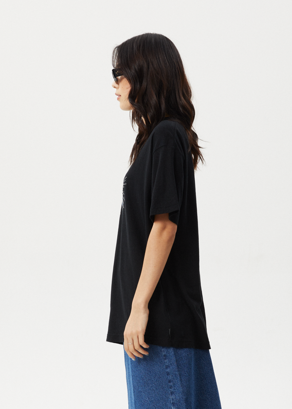 Afends Pulse - Oversized Tee Black