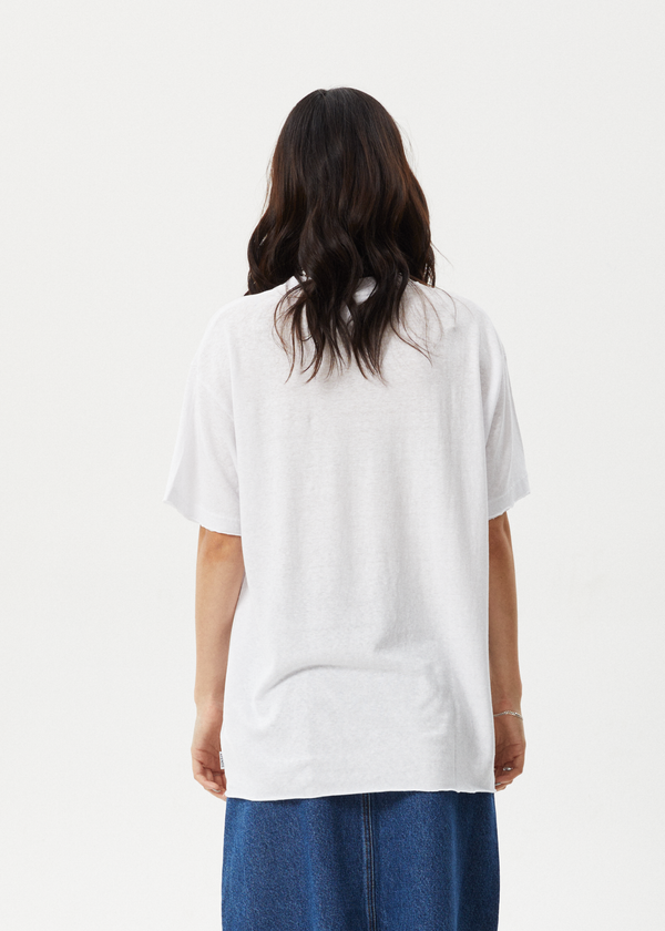 Afends Pulse - Oversized Tee White