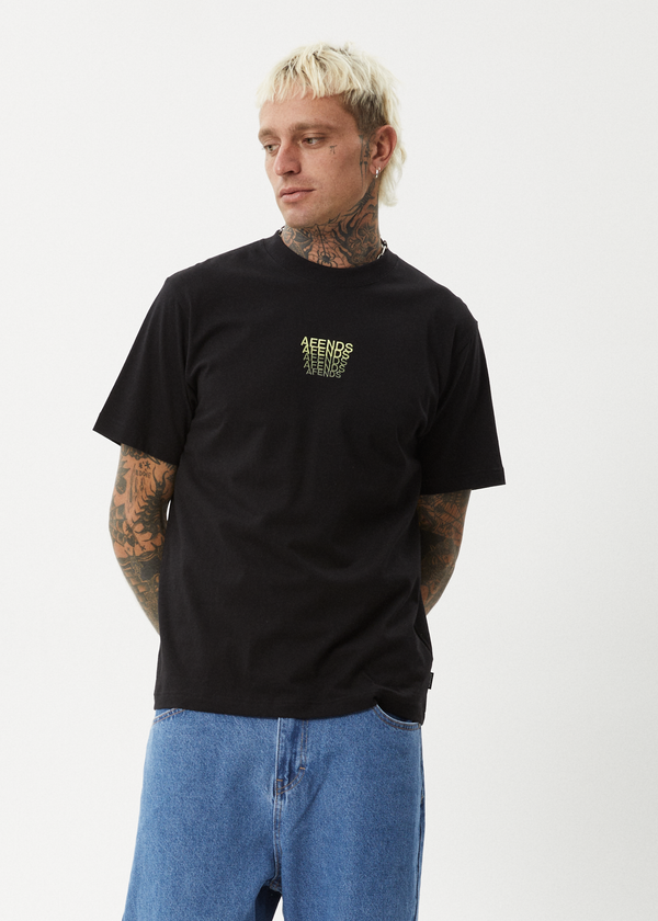 Afends Repeat - Retro Tee Black