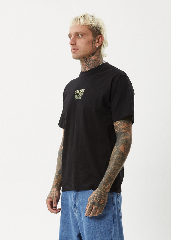 Afends Repeat - Retro Tee Black