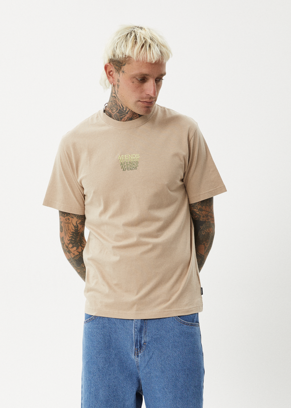 Afends Repeat - Retro Tee Taupe