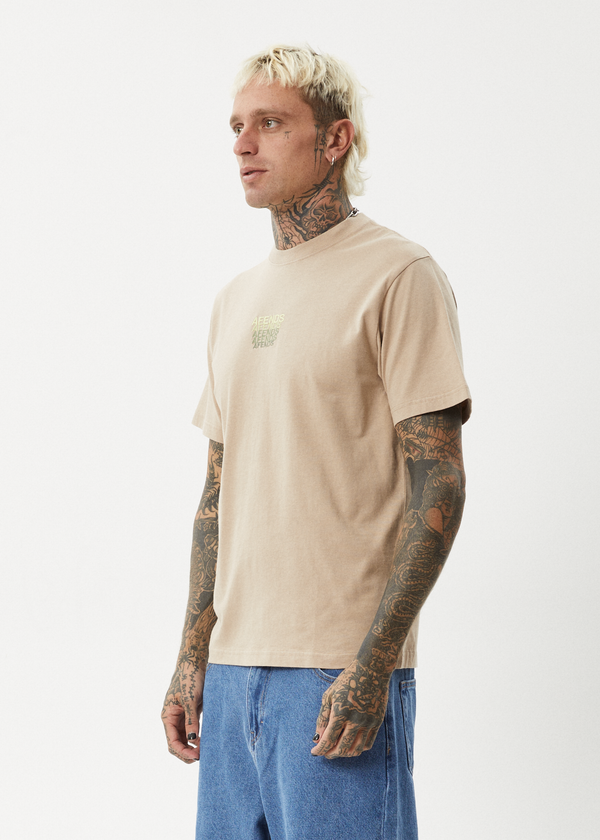 Afends Repeat - Retro Tee Taupe