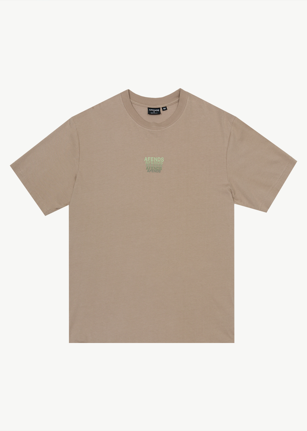 afends Repeat - Retro Tee Taupe