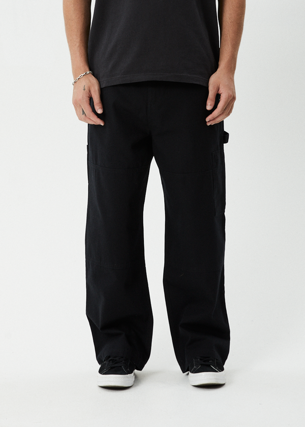 Afends Richmond - Canvas Workwear Pant Black