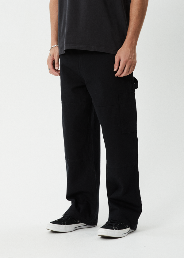 Afends Richmond - Canvas Workwear Pant Black