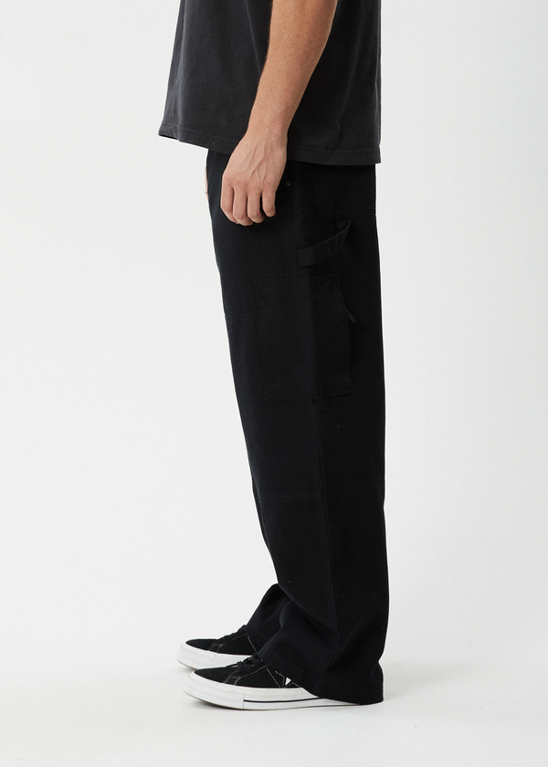 Afends Richmond - Canvas Workwear Pant Black